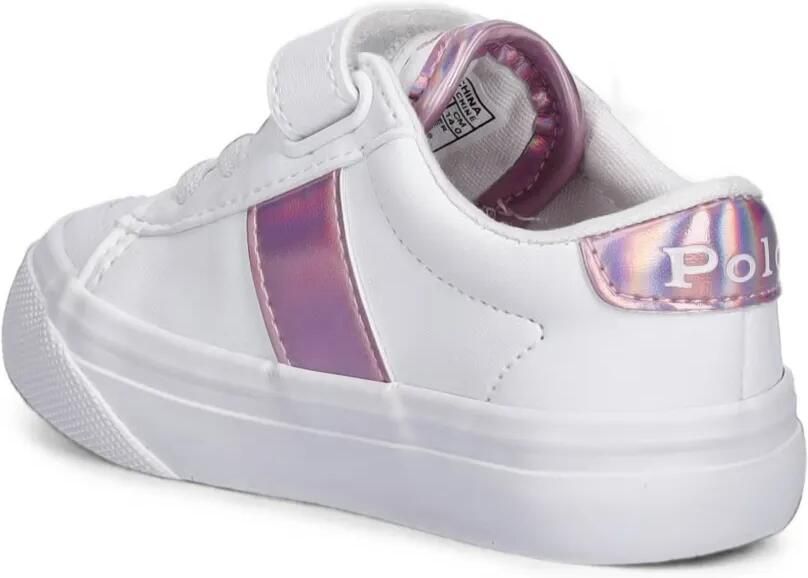 POLO RALPH LAUREN KIDS Sneakers met klittenband en Pony-patroon Wit - Foto 2
