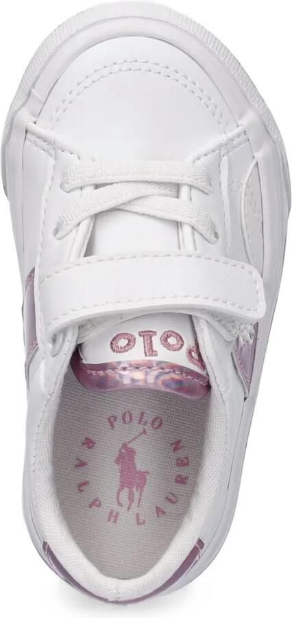 POLO RALPH LAUREN KIDS Sneakers met klittenband en Pony-patroon Wit - Foto 3
