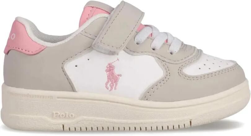 POLO RALPH LAUREN KIDS Sneakers met klittenband Grijs - Foto 4