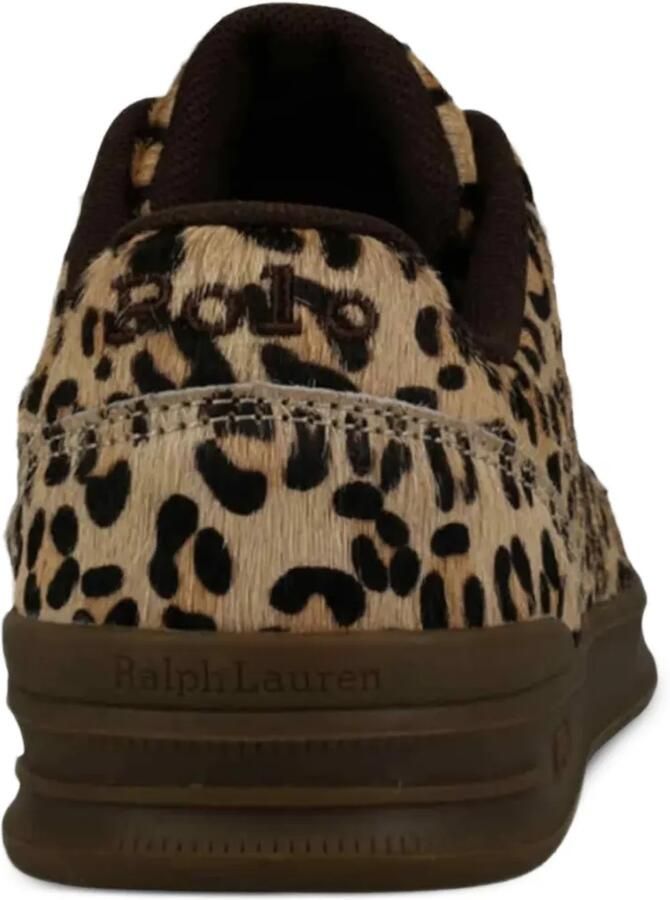 POLO RALPH LAUREN KIDS Sneakers met luipaardprint Beige - Foto 2
