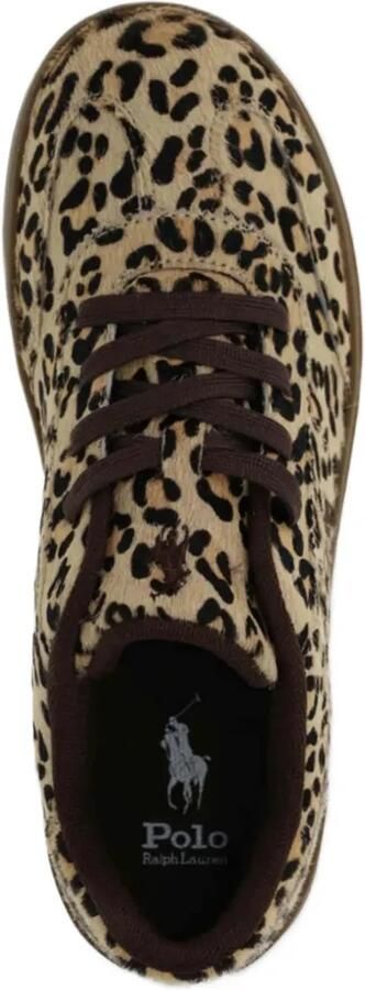 POLO RALPH LAUREN KIDS Sneakers met luipaardprint Beige - Foto 4