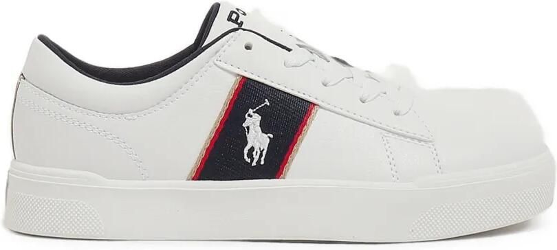 POLO RALPH LAUREN KIDS stripe-detail sneakers Wit
