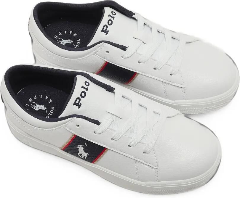 POLO RALPH LAUREN KIDS stripe-detail sneakers Wit - Foto 2
