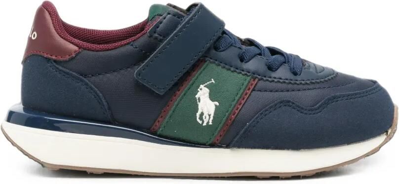 POLO RALPH LAUREN KIDS Train 89 Sport II PS sneakers met klittenband en geborduurd logo Blauw