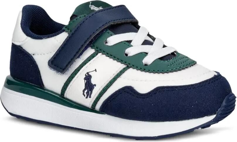 POLO RALPH LAUREN KIDS Train 89 Sport II PS sneakers met klittenband en geborduurd logo Wit
