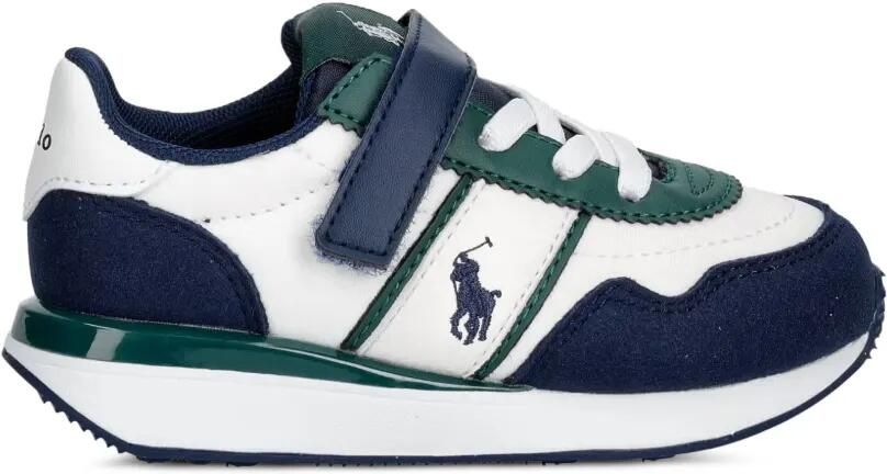 POLO RALPH LAUREN KIDS Train 89 Sport II PS sneakers met klittenband en geborduurd logo Wit - Foto 3