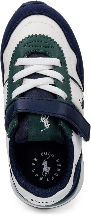 POLO RALPH LAUREN KIDS Train 89 Sport II PS sneakers met klittenband en geborduurd logo Wit - Foto 4