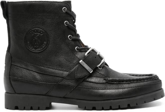 Polo Ralph Lauren Ranger leren bootschoenen Zwart