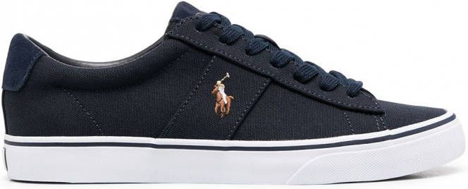 Polo Ralph Lauren Sneakers met geborduurd logo Blauw