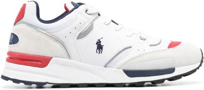 Polo Ralph Lauren Court sneakers met geborduurd logo Wit