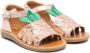 Pom D'api Sandalen met wortelprint Beige - Thumbnail 1
