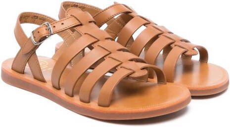 Pom D'api Sandalen met open neus Bruin