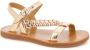 Pom D'api Plagette Antik sandalen van leer Goud - Thumbnail 1