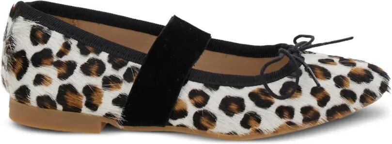 Pom D api Kids Ballerina's met verstelbaar bandje en luipaardprint Beige - Foto 3