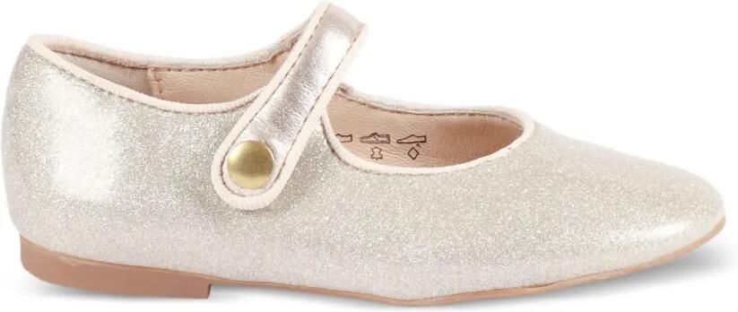 Pom D api Kids Daisy Baby ballerina's met glitter Zilver