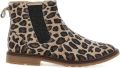 Pom D api Kids Laarzen met luipaardprint en rits Bruin - Bruin