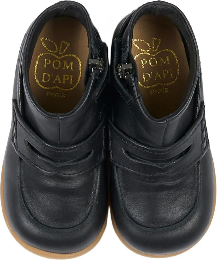 Pom D api Kids Leren babyschoentjes in mocassin-stijl Zwart - Foto 2