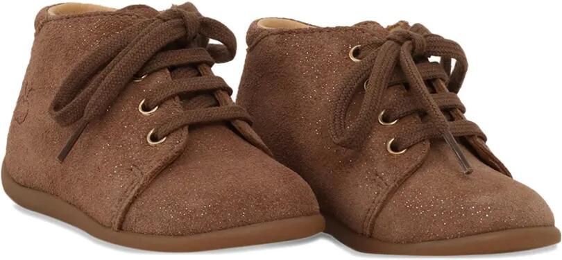 Pom D api Kids Stand-up laarzen met glitters en veters Bruin - Foto 3
