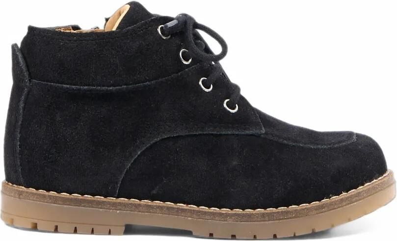 Pom D api Kids Suède veterlaarzen Zwart