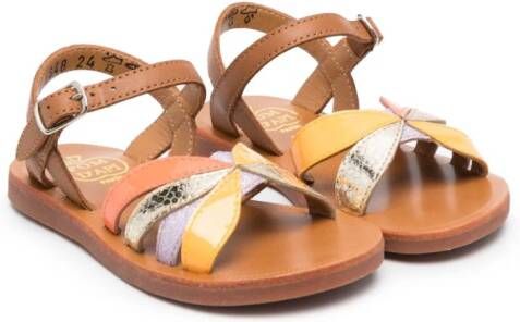 Pom D'api Sandalen met bandjes Bruin