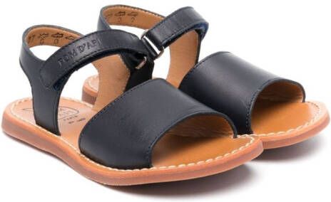 Pom D'api Sandalen met klittenband Blauw