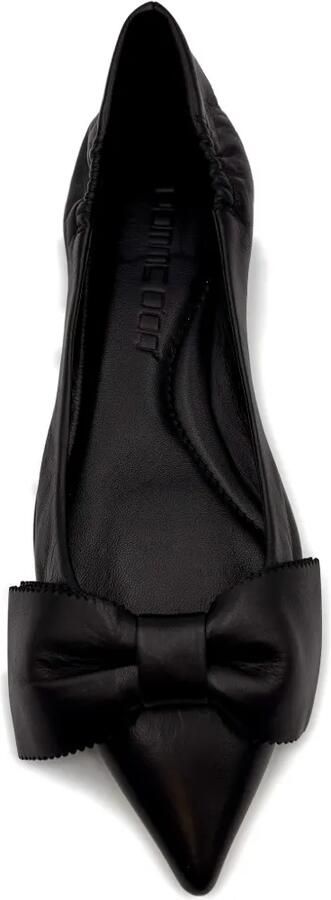 Pomme D´Or Ballerina's met strikdetail Zwart