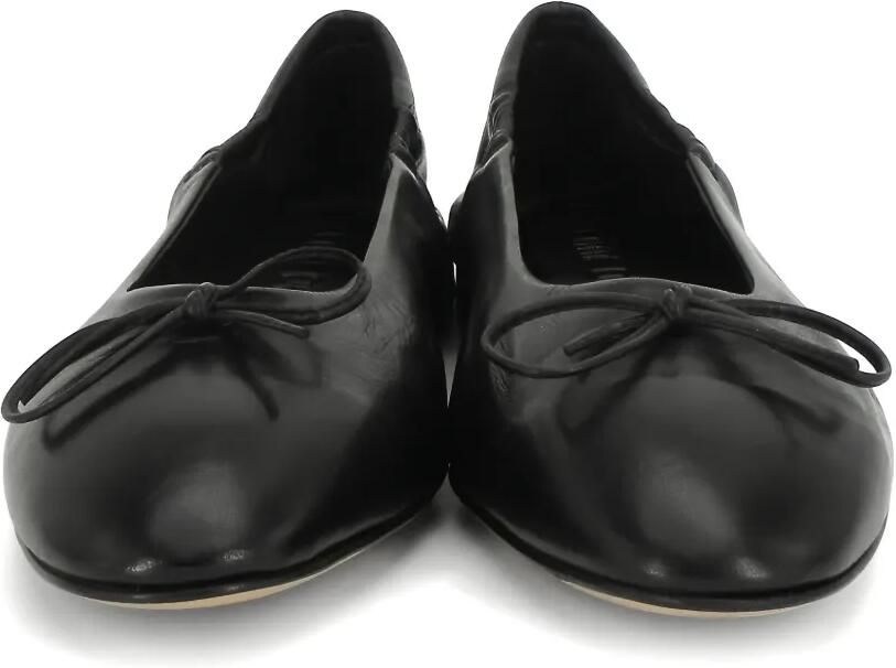 Pomme D´Or Giorgia 0450 leren ballerina's met strik-detail Zwart - Foto 3