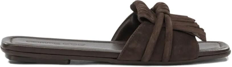 Pomme D´Or Glenn geknoopte sandalen met franje Bruin