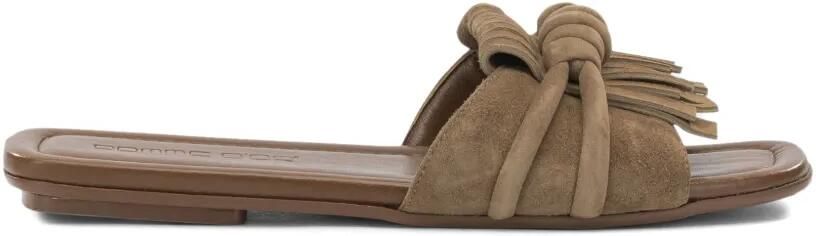 Pomme D´Or Glenn geknoopte sandalen met franje Bruin