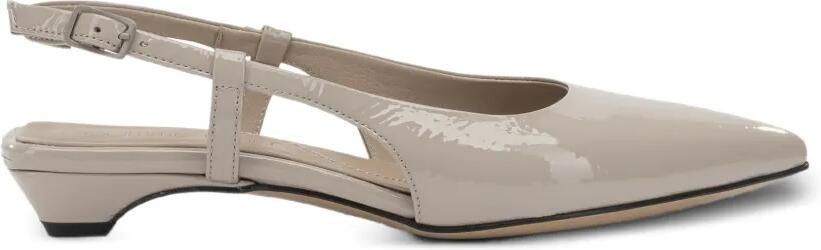Pomme D´Or Greate lakleren slingbacks pumps Beige