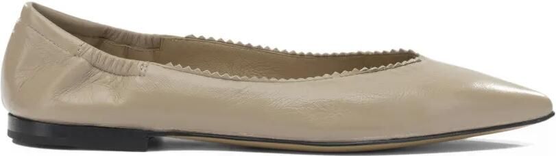 Pomme D´Or Ingrid ballerina's met puntige neus Beige