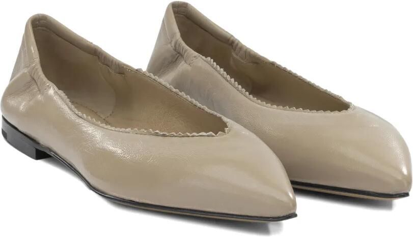 Pomme D´Or Ingrid ballerina's met puntige neus Beige - Foto 3