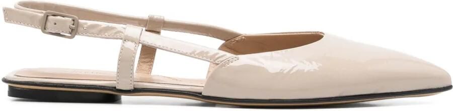 Pomme D´Or Leren ballerina's Beige
