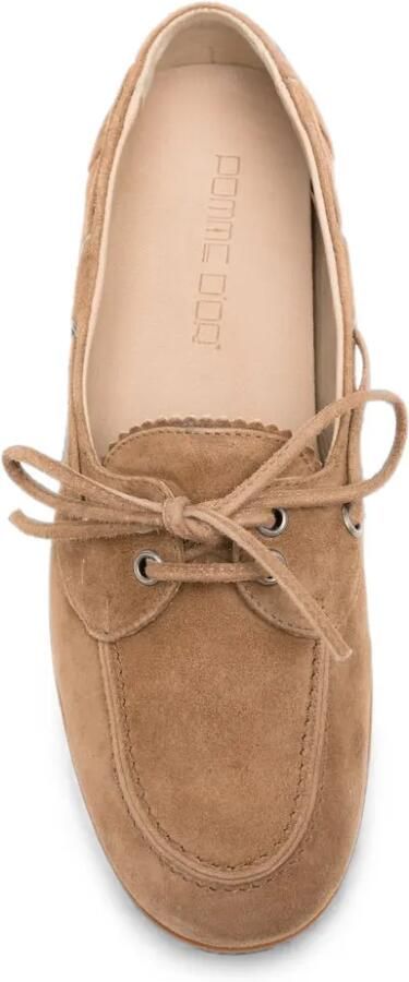 Pomme D´Or Loafers met veters Beige - Foto 3