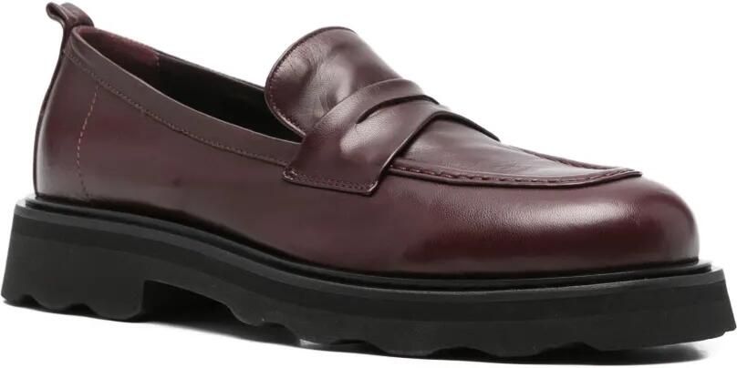 Pomme D´Or Nicky leren loafers Rood