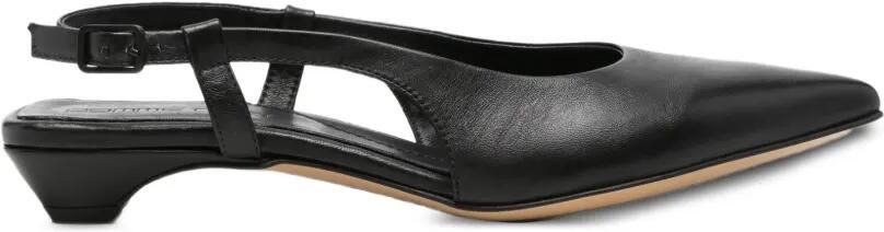 Pomme D´Or Slingback pumps met puntige neus Zwart