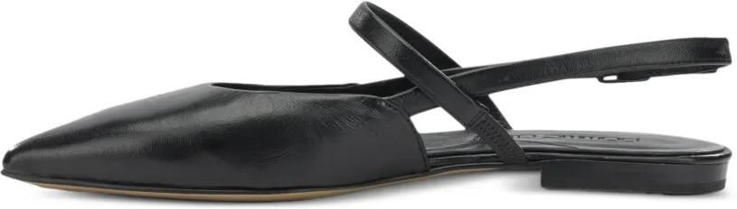 Pomme D´Or Slingback pumps met puntige neus Zwart