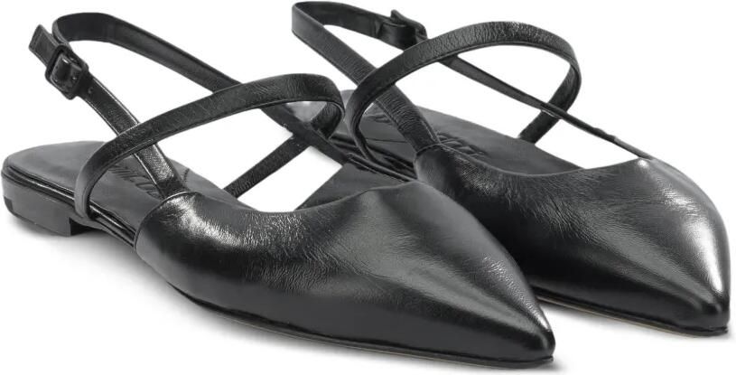 Pomme D´Or Slingback pumps met puntige neus Zwart - Foto 2
