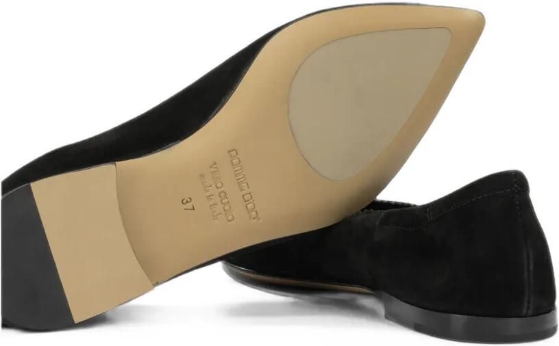 Pomme D´Or Suède ballerina's met puntige neus Zwart - Foto 3