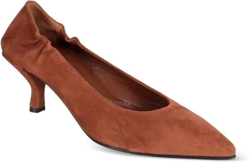 Pomme D´Or suede pointed-toe pumps Bruin - Foto 2