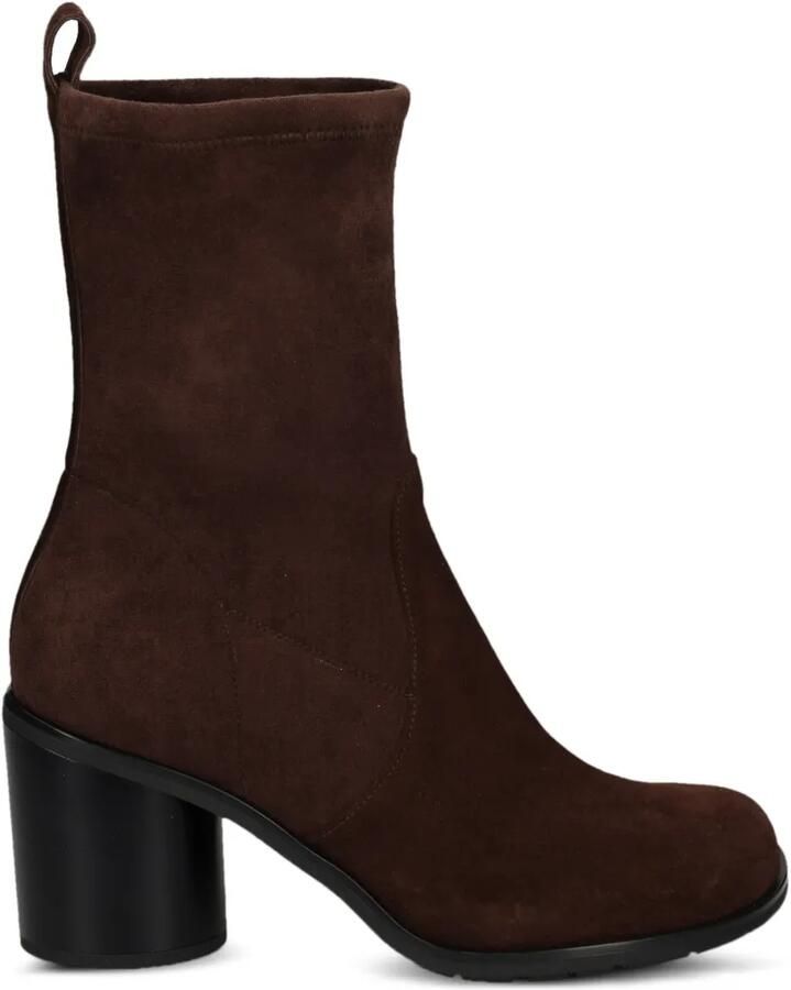 PONS QUINTANA suede block-heel ankle boots Bruin