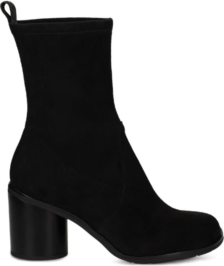 PONS QUINTANA suede block-heel ankle boots Zwart