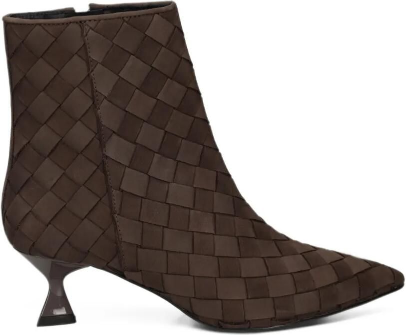 PONS QUINTANA woven leather ankle boots Bruin