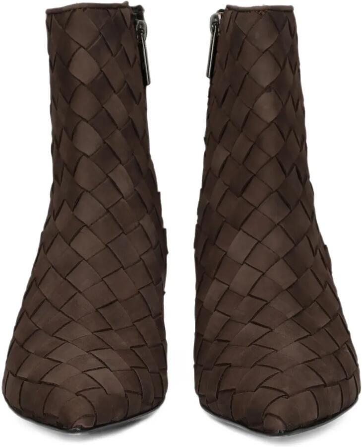 PONS QUINTANA woven leather ankle boots Bruin - Foto 3