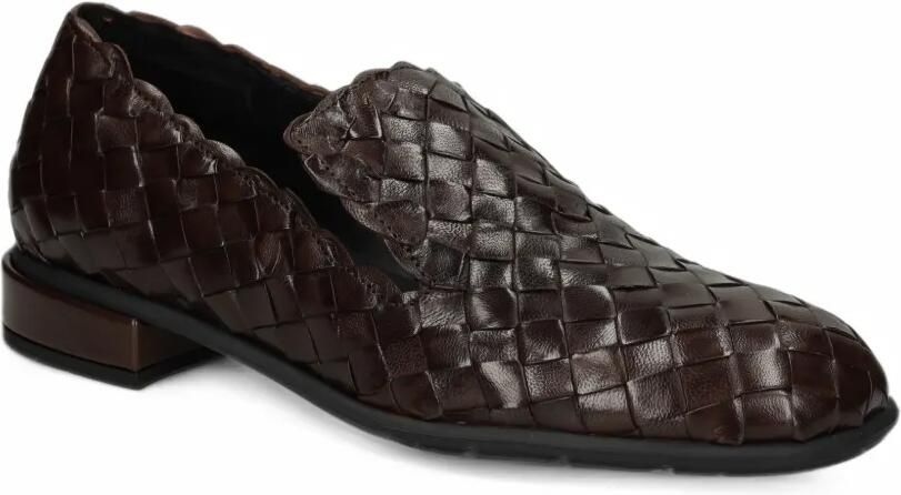 PONS QUINTANA woven leather loafers Bruin - Foto 3