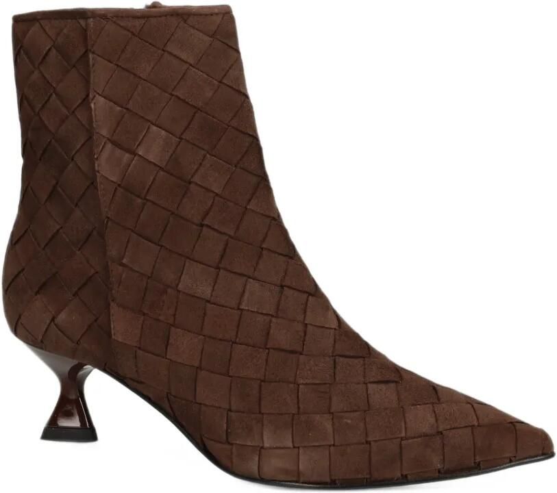 PONS QUINTANA woven suede ankle boots Bruin
