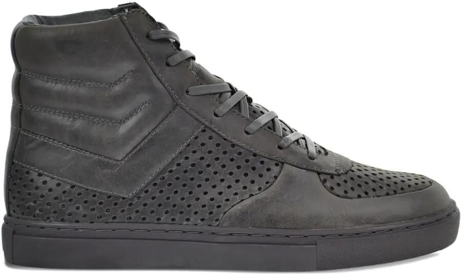 Pony Mercer leren high-top sneakers Grijs