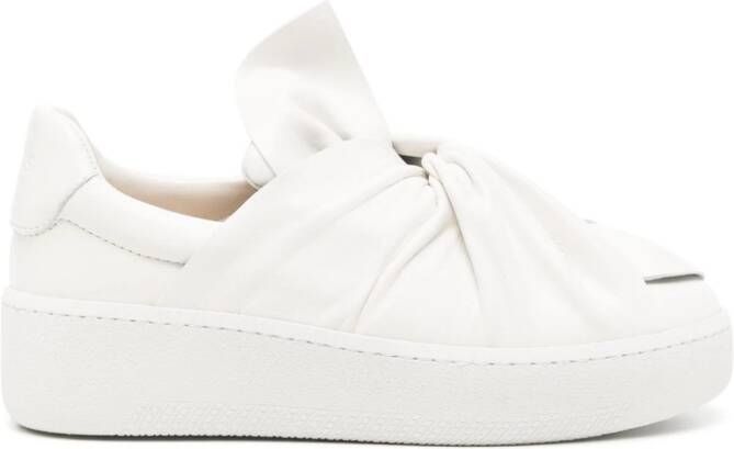 Ports 1961 Bee leren sneakers Wit