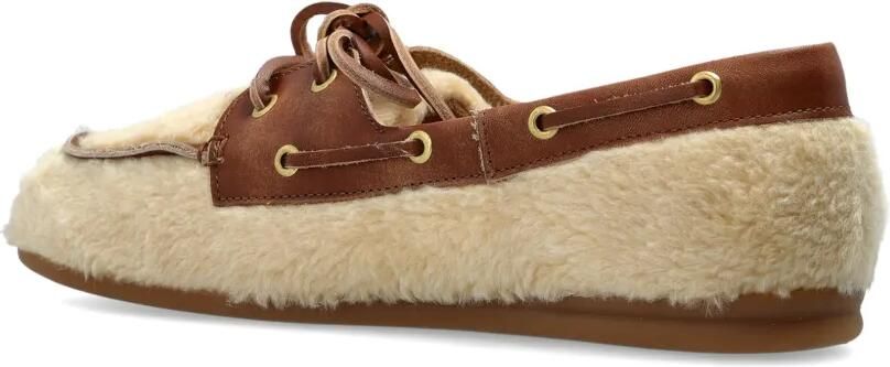 Posa Alpina leren bootschoenen met lammy-afwerking Beige - Foto 5