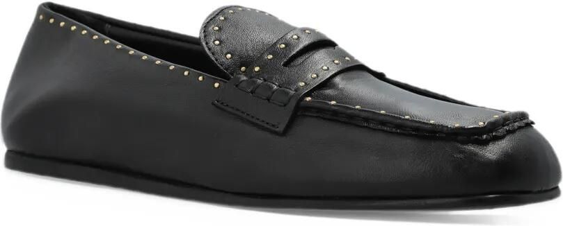 Posa Bardot studded loafers Zwart